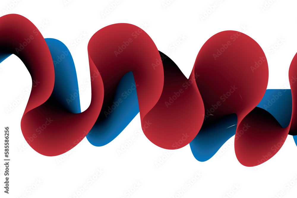 Aufkleber simple gradient wave abstract background. fluid background, suitable for landing page and computer d
