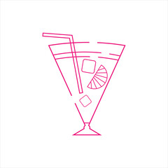 Neon Cocktail Glasses