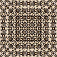 Fototapeta premium Parang Kawung Batik, Yogyakarta. Javanese traditional batik pattern for background, carpet, wallpaper, clothing, wrapping, fabric, brochure, catalog, magazine, vector illustration.