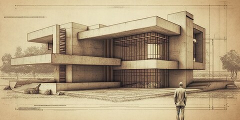 A architect creates a house