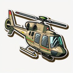 Naklejka premium helicopter sticker