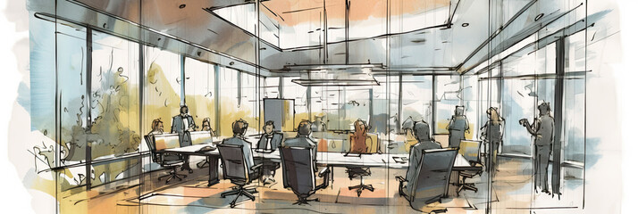 Office, Inspirational Sketches.