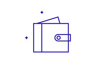 Isolated Geometric concept of wallet with money vector illustration in a flat style for website, mobile app, banner, ui ux, web design, business, marketing, landing, infographics, mockup,development	
