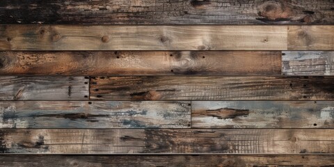 Timeless Timber: Weathered and Aged Wooden Planks Texture