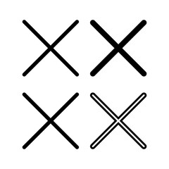 Close icon vector illustration. Delete sign and symbol. cross sign