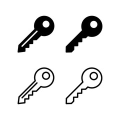 Key icon vector illustration. Key sign and symbol.