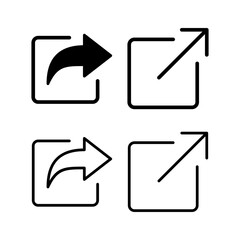 Share icon vector illustration. Sharing sign and symbol