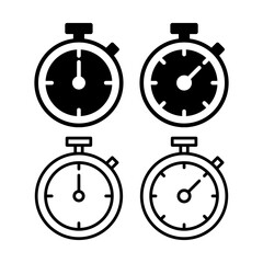 stopwatch icon vector illustration. Timer sign and symbol. Countdown icon. Period of time