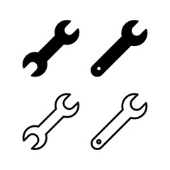 Wrench icon vector illustration. repair icon. tools sign and symbol