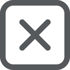 Obraz premium ミニミニアイコン バツ