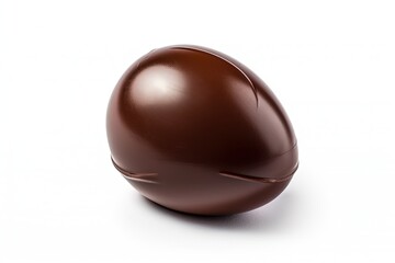 Obraz na płótnie Canvas chocolate egg on a white surface. Generative AI