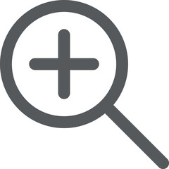 ミニミニアイコン　虫眼鏡プラス