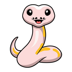 Cute super cinnamon banana ball python cartoon