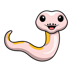 Cute super cinnamon banana ball python cartoon