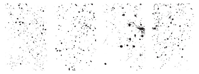 Set of Distressed Grunge Textures. Aged, Damaged, and Rough Vector Backgrounds. EPS 10.