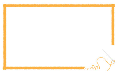 黄枠刺繍フレーム