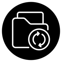 Obraz premium folder glyph icon