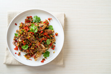 Stir-fried Mantis Shrimp or Crayfish with Chilli and Salt.