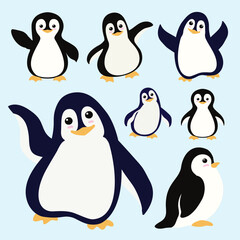set of penguins