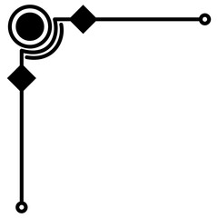 Corner Border Line Geometric