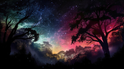 Obraz na płótnie Canvas beautiful night sky 