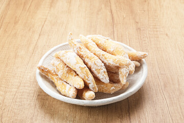 Widaran Manis, Indonesian traditional snack made from flour, egg, and sugar
