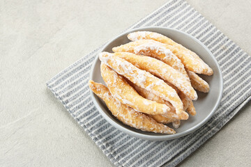 Widaran Manis, Indonesian traditional snack made from flour, egg, and sugar
