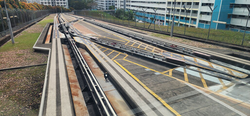 guideway train track