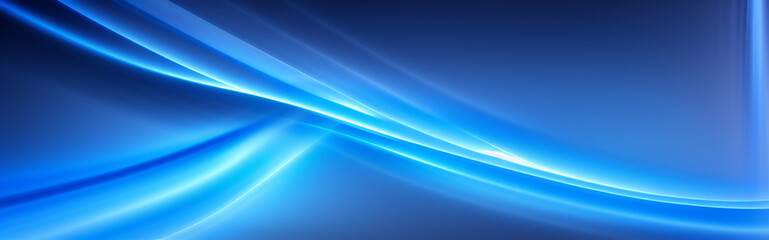 Illustration of a blue abstract background with flowing lines and curves created with Generative AI technology