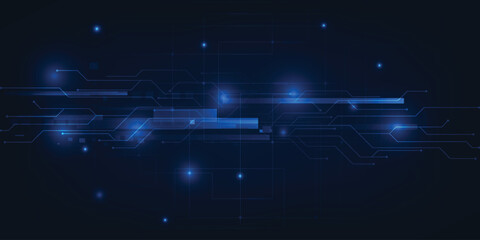 Vector illustrations of futurstic digital innovation and technology with digital element and circuit tech network for advertising and game artwork.Future tech design concepts.