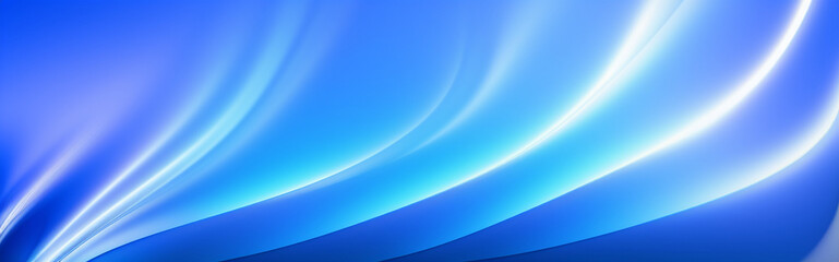 Obraz premium Illustration of a blue abstract background with flowing lines and curves created with Generative AI technology