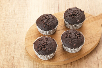 Delicious Chocolate Muffins with choco chips
