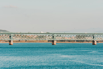 iron bridge over the river