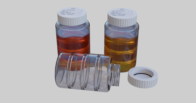 Machine oil for analysis in the laboratory