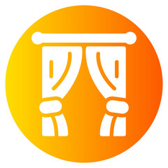 curtain gradient icon