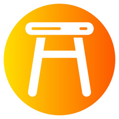 chair gradient icon