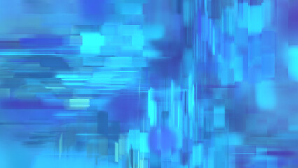 Abstract blue fractal background banner. Horizontal and vertical blurred lines suggesting dynamic movement.