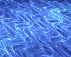 Obraz premium Pool water ripples with light rays and caustics, made with fractal software.