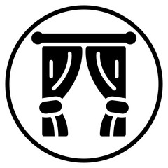 curtain glyph icon