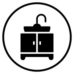 sink glyph icon