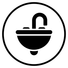 sink glyph icon