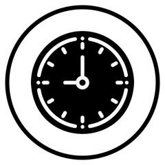 clock glyph icon