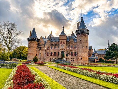 Castle De Haar or Kasteel de haar in Utrecht, Netherlands