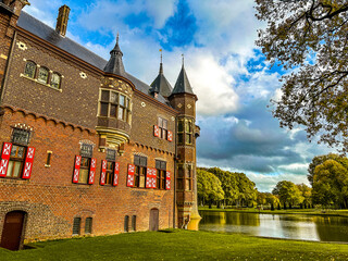 Obraz premium Castle De Haar or Kasteel de haar in Utrecht, Netherlands