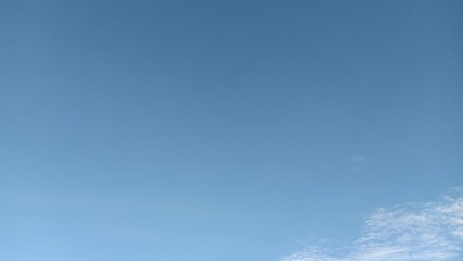 The sky is clear this morning with a few sad clouds