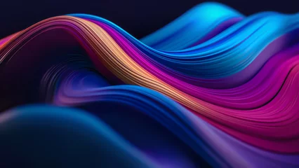 Gordijnen 3D Abstract Background © BazziBa