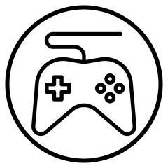 joystick line icon