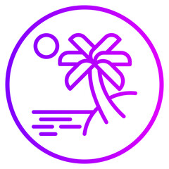 sunset gradient icon