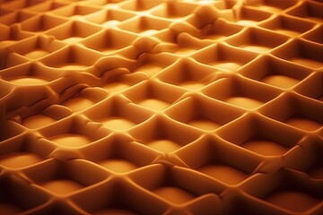 detailed close-up of a textured wafer surface. Generative AI
