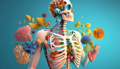 World Mental Health day illustration concept, World Health Day Images, Heartbeat, Stethoscope, world health day April 7, poster, banner, design, theme, 2023, Generate Ai